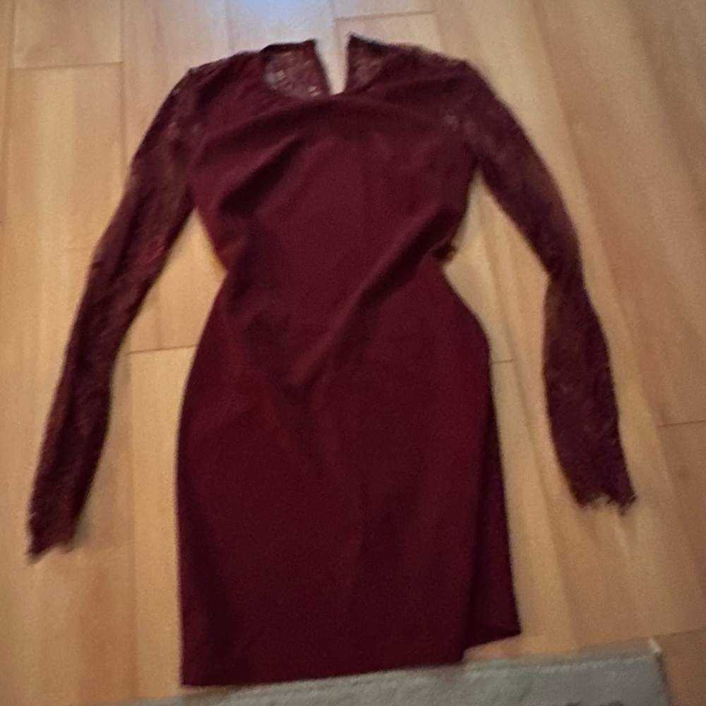 SHEIN red dress size xs